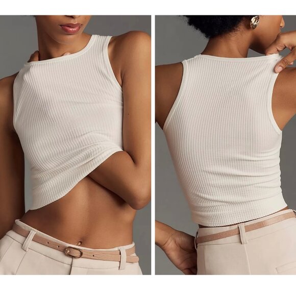 NWT Anthropologie Bundle Racer Seamless Tank Top LyreBird Bralette New Large/XL - Picture 5 of 9